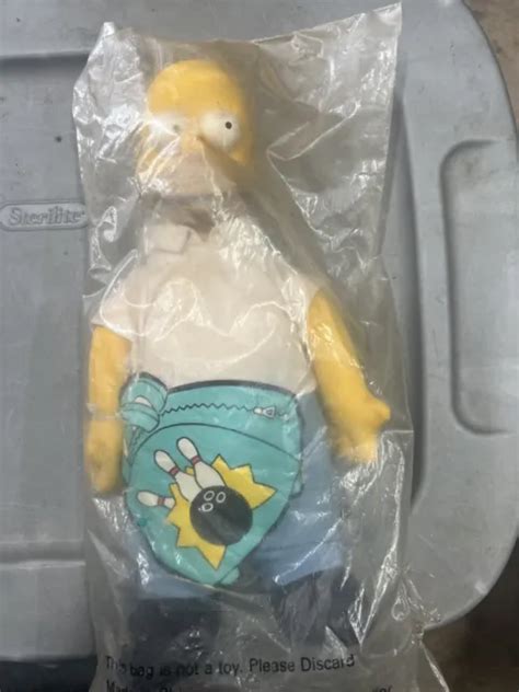 Vintage The Simpsons Burger King Homer Simpson Doll Plush Figure Hot