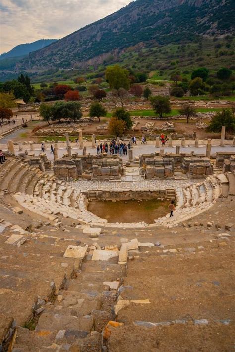 EPHESUS, TURKEY: Odeon Or Ancient Amphitheater In Ephesus. Editorial Stock Photo - Image of ...