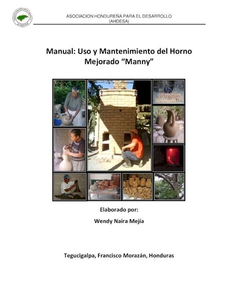 PDF Manual De Uso Y Mantenimiento Del Horno Manny Mantenimiento Del