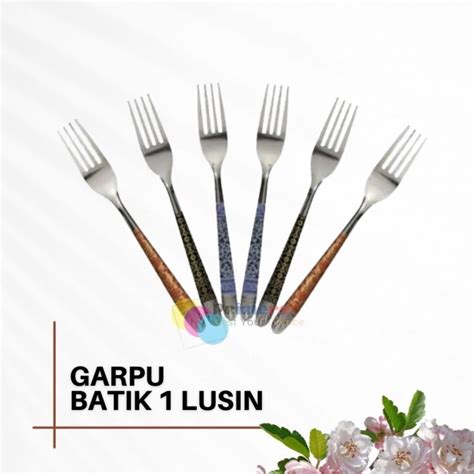 Jual Sendok Makan Lusinan Stainless Set Tebal Sendok Stenlis Batik