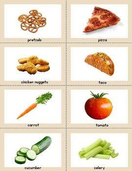 common food pictures  key  ecse tpt