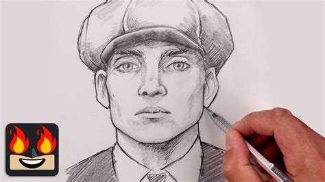 How To Draw Thomas Shelby Peaky Blinders Youtube