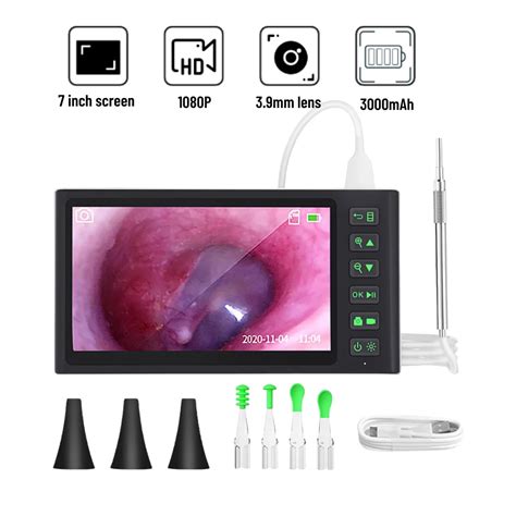 Otoscopio Digital Para Limpieza De O Dos C Mara Endosc Pica De Mm