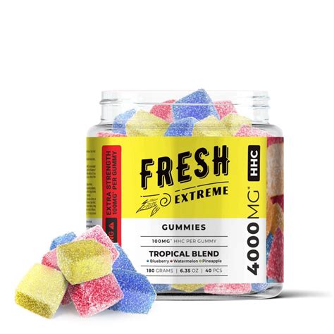 Tropical Blend Gummies Hhc 4000mg Fresh Extreme