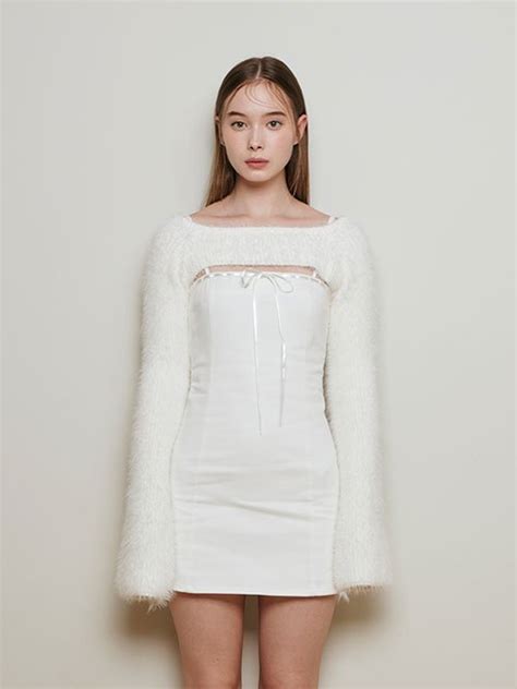 MUSINSA NOT YOUR ROSE Liu Dress Ivory