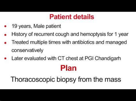 Interesting Case of Mediastinal Lymphadenopathy Biopsy | Thoracoscopic ...