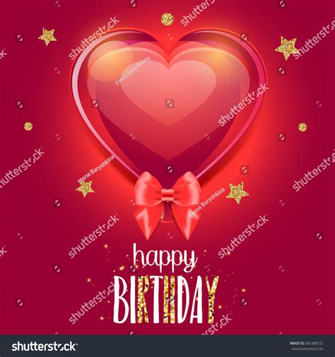 Happy Birthday Card Balloons Stock Illustration 692388721 Shutterstock