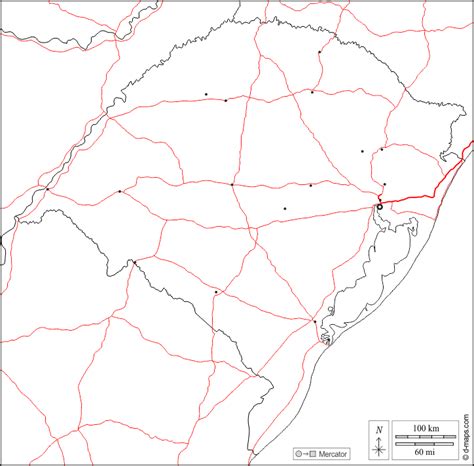 Rio Grande Do Sul Kostenlose Karten Kostenlose Stumme Karte