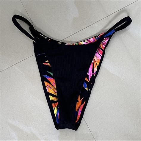 Maaji Reversible Bikini Bottom Size M Worn Depop