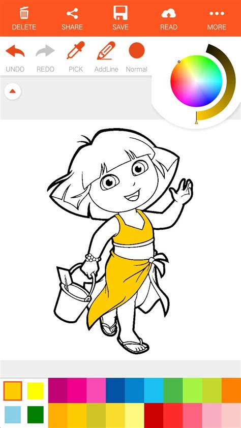 Dora coloring book Game for kids APK for Android Download