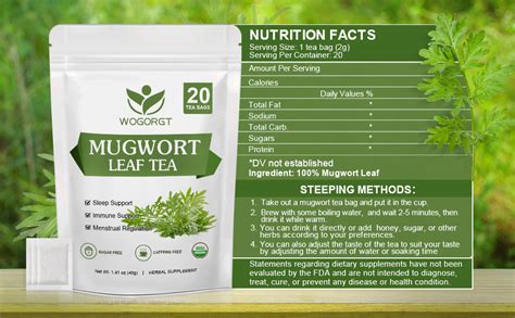 Amazon Mugwort Tea Organic Mugwort Herb Tea Dried Mugwort Tea