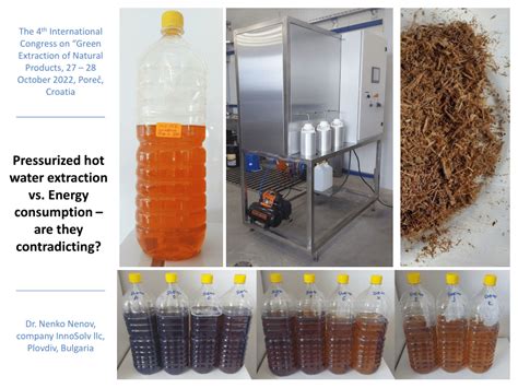 Pdf Pressurized Hot Water Extraction Vs Energy Consumption Are They Contradicting