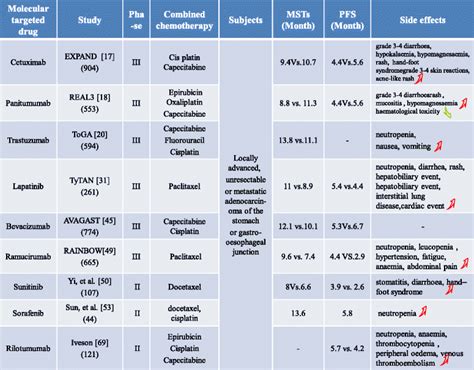 Molecular Targeted Therapy For The Treatment Of Gastric Cancer