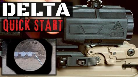 At3 Delta 3x Red Dot Magnifier Quick Start Guide