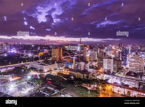 Nairobi City County Night Life Skyline Cityscapes Skyscrapers Landmark ...