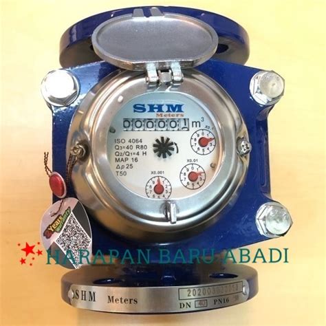 Jual Meteran Air Bersih SHM Flange 2 Inch Water Meter Flow Meter