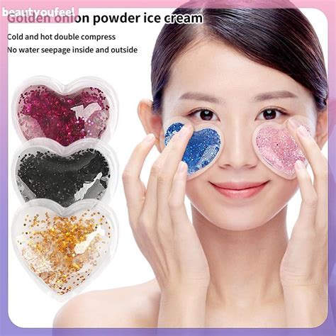 Beautyoufeel Gel Eye Bag Patch Reusable Gel Eye Ice Pack Hot Cold Eye Patches Reusable Gel Eye