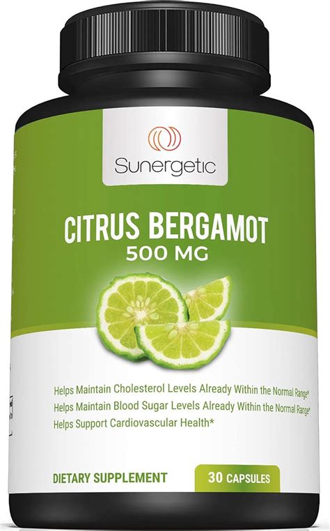 Sunergetic Bergamot Capsules Formulated With Organic