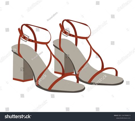 Womens Fashion Highheel Naked Sandals Square Stock Vector Royalty Free 2167908073 Shutterstock