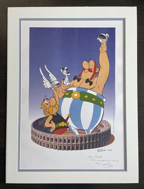 Uderzo Albert Estampe dédicace manuscrite Astérix et Catawiki