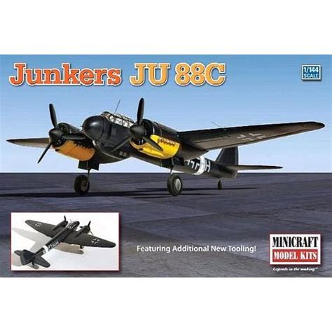 Minicraft Model Kits Junkers JU 88C (14632) 1:144 Scale Airplane ...