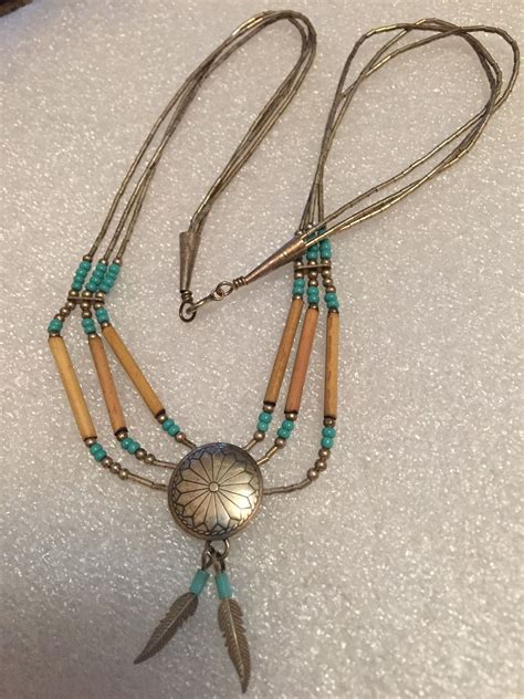 Concho Turquoise Navajo Necklaces Pendant Sun Turquoise Etsy Navajo