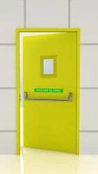 Gi Powder Coated Hmps Steel Door For Commercial Thickness Mm