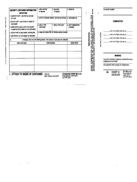 Sf 700 1985 2025 Form Fill Out And Sign Printable PDF Template