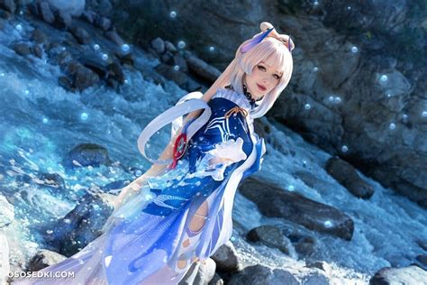 Lady Melamori Kokomi Sangonomiya Genshin Impact Naked Cosplay Asian