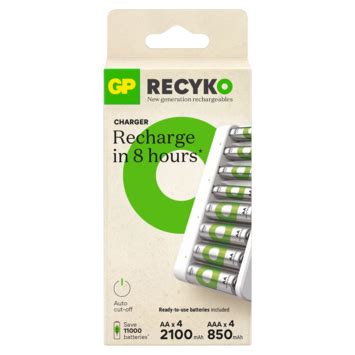 Chargeur USB EP811 GP ReCyko 4 Piles AA 2100 MAh Et 4 Piles AAA 850