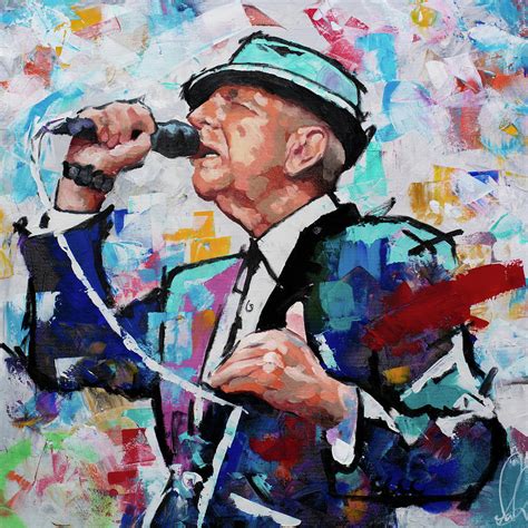 Leonard Cohen Painting By Richard Day Fine Art America