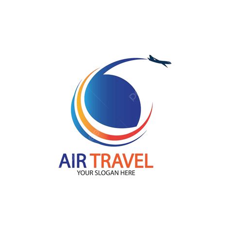 Air Travel Logo Vector Icon Design Template Vector Map Isolated Airport