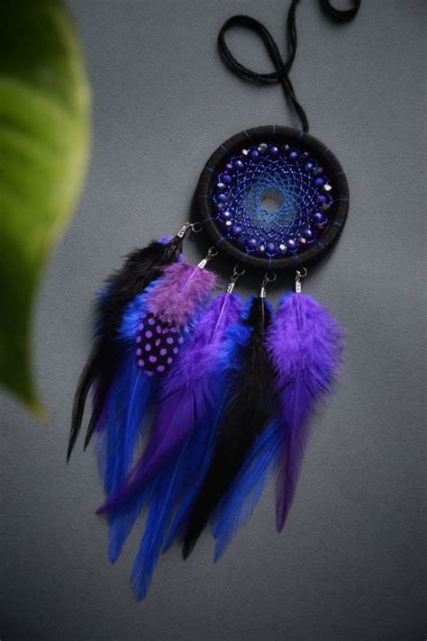 Buy Small Black Purple Blue Dream Catcher For Car Midnight Catchers