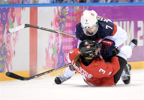 Canadian Women's Hockey League fight features Canada vs. USA