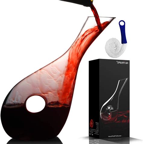 Wine Decanters And Carafes By Nutriups Hand Blown Red Wine Carafe