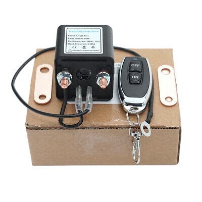 Car Battery Isolator Disconnect Cut Off Master Switch W Wireless Remote