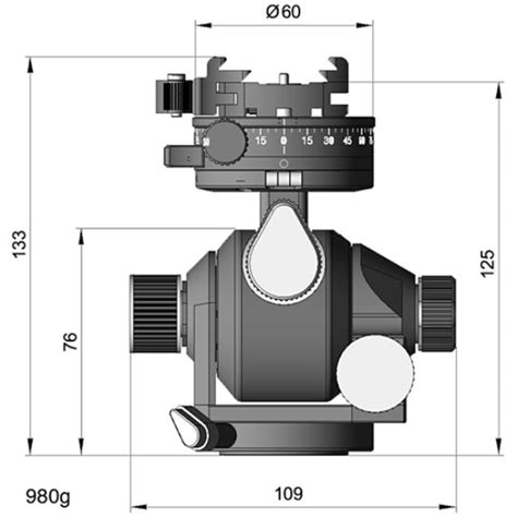 ARCA SWISS D4 Gp Geared Panning Geared Head With FlipLock Quick