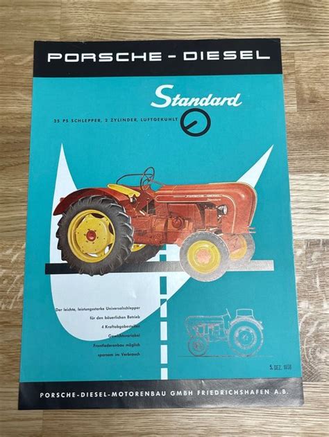 Tracteur Porsche Diesel Standard 218 publicité très rare A4 Kaufen