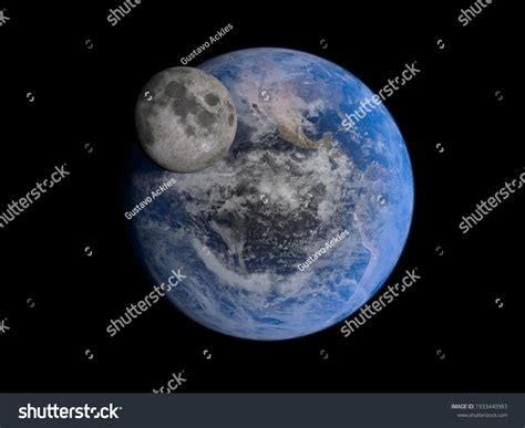 Earth Moon Size Scale 3d Render Stock Illustration 1933440983 | Shutterstock