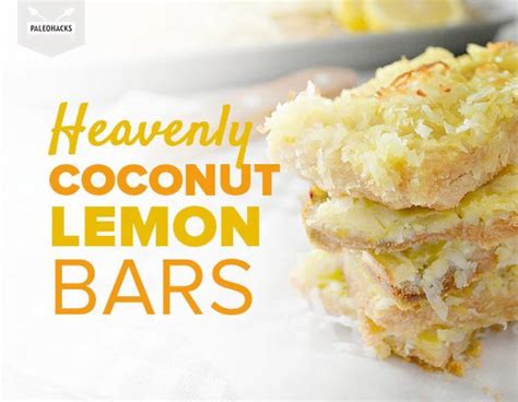 Heavenly Coconut Lemon Bars Healthy Grain Free