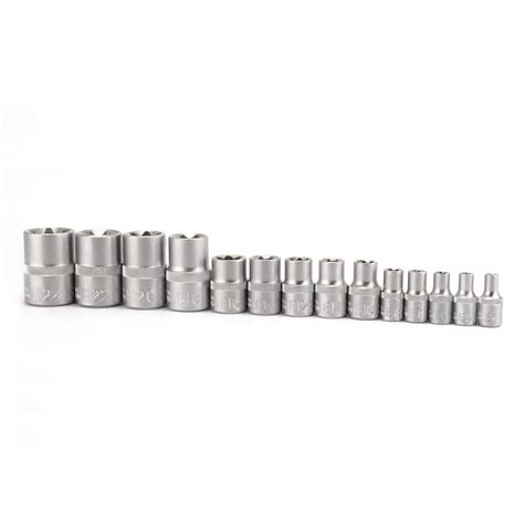 Buy Casoman Pieces Female E Torx Star Socket Set With Rail Female