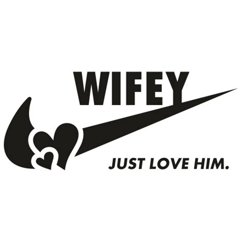 Wifey Heart Just Love Him Black Svg