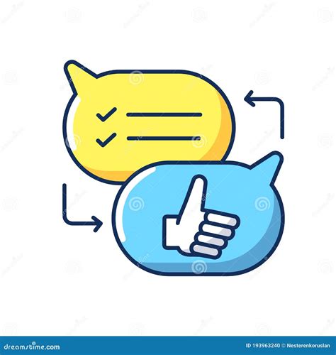 Criticism Rgb Color Icon Stock Vector Illustration Of Pictogram