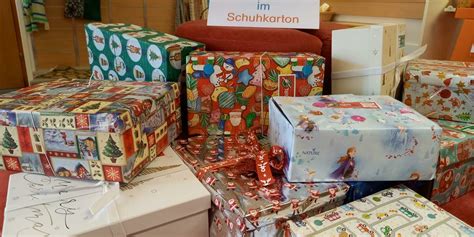 Wir sagen Dankeschön Aktion Weihnachten im Schuhkarton Weltladen Bitz