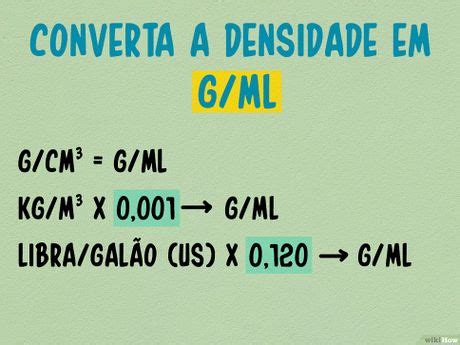 3 Formas De Converter Mililitros Para Gramas WikiHow