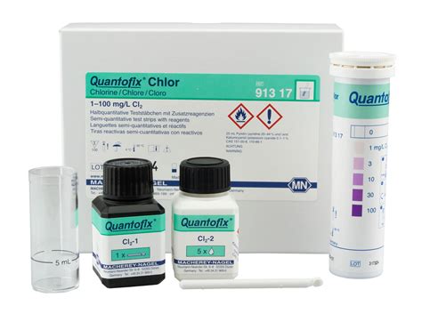 Semi Quantitative Test Strips Quantofix Chlorine Mn Macherey Nagel