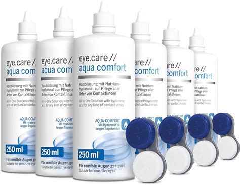 Eye care Kontaktlinsen Flüssigkeit mit Hyaluron 6er Pack 1500ml