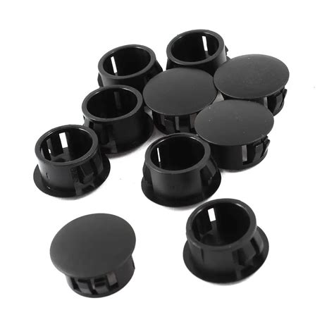 10 pieces black plastic caps hole plugs pressure caps 16mmx20mmx10mm-in ...