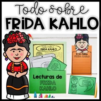 FRIDA KAHLO en español Lapbook lectura y escritura Spanish Cinco de Mayo