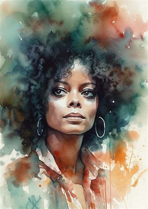 Diana Ross Digital Art By Dieu Vuong Kha Fine Art America